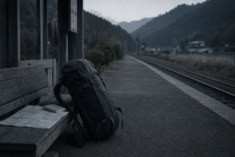 スマホを持たずに旅に出る支度（スマホなしバックパッカー RJ のイメージ）